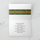 Kaart met rode kaars voor kerstmis (Binnen)