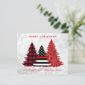 Kaart met rode staafrottenboom voor begrotingsteig (Staand voorkant)