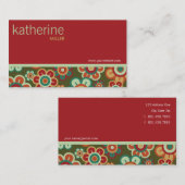 Kaart met rood en groen profiel voor ventilatorven visitekaartje (Voorkant / Achterkant)