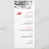 Kaart met rood papier met Aziatische bruiloft (Voorkant)