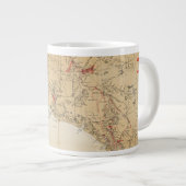 Kaart met Routes van San Francisco naar Alaska Grote Koffiekop (Voorkant rechts)