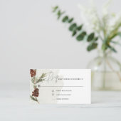 Kaart met RSVP-behuizing voor moderne Waterverf (Staand voorkant)