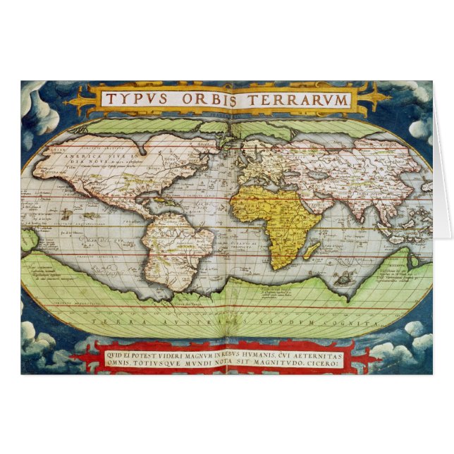 Kaart met Sir Francis Drake's (Voorkant Horizontaal)