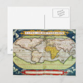 Kaart met Sir Francis Drake's (Voorkant / Achterkant)