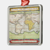 Kaart met Sir Francis Drake's Metalen Ornament (Links)