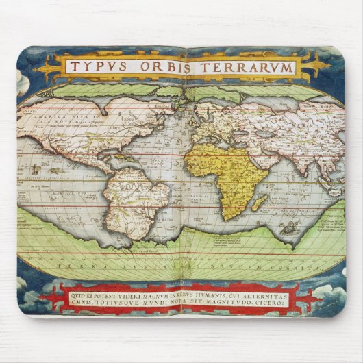 Kaart met Sir Francis Drake's Muismat (Voorkant)