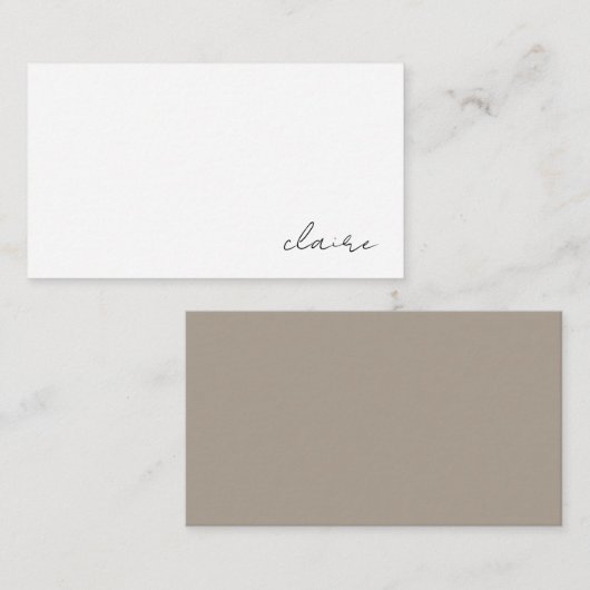 Kaart met speciale papierkaartjes (Voorkant / Achterkant)