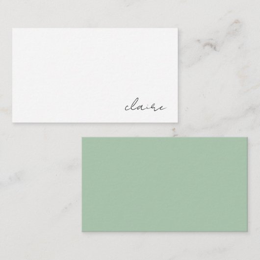 Kaart met speciale papierkaartjes (Voorkant / Achterkant)