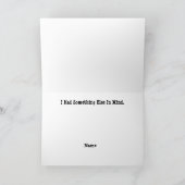 Kaart met stel in bed met brandblussers (Binnen)