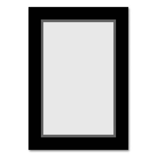  Kaart met tabelnummer (zwart) (Voorkant)