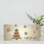 Kaart met tastmakerij voor kerstbomen (Staand voorkant)