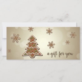 Kaart met tastmakerij voor kerstbomen