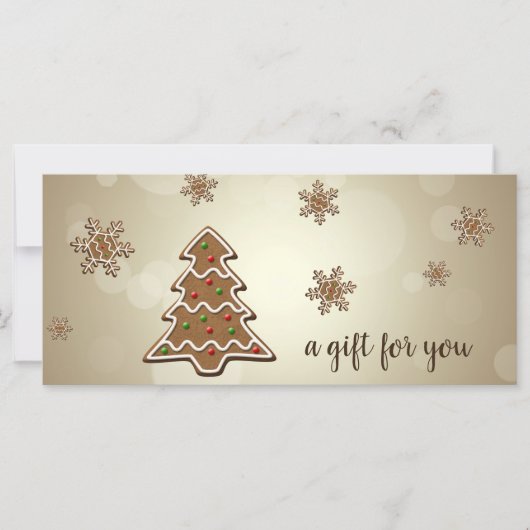 Kaart met tastmakerij voor kerstbomen (Voorkant)