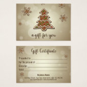 Kaart met tastmakerij voor kerstbomen (Voorkant /achterkant)