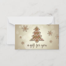 Kaart met tastmakerij voor kerstbomen