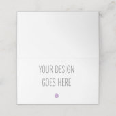 Kaart met tenteken of gebufferde etiketten, DIY-AF Plaatskaartje (Buitenkant ongevouwen)