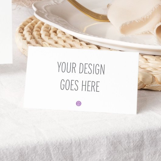 Kaart met tenteken of gebufferde etiketten, DIY-AF Plaatskaartje