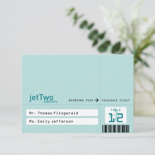 Kaart met Ticket Tented Seat (Staand voorkant)