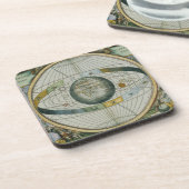 Kaart met Tycho Brahe's System of Planetary Orbi Drankjes Onderzetter (Linkerzijde)