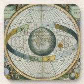 Kaart met Tycho Brahe's System of Planetary Orbi Drankjes Onderzetter (Voorkant)