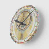 Kaart met Tycho Brahe's System of Planetary Orbi Ronde Klok (Hoek)