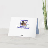 Kaart met Vaderdag/Basset Hounds & Stropdas (Achterkant)