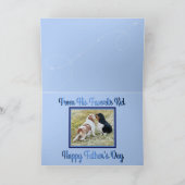 Kaart met Vaderdag/Basset Hounds & Stropdas (Binnen)