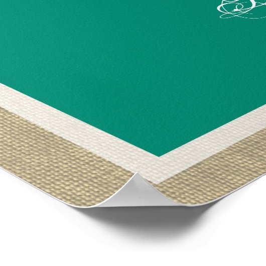 Kaart met variabele thema's met verwisselbare kleu poster (Hoek)