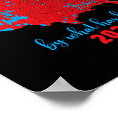 Kaart met verkiezingsuitslagen 2024 poster (Hoek)