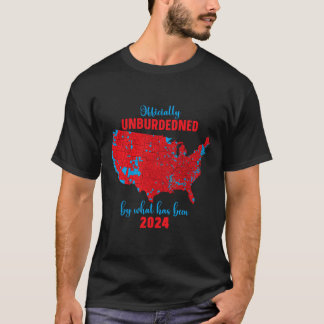 Kaart met verkiezingsuitslagen 2024 t-shirt