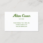 Kaart met vers fruitthema voor lokale voedingsbars visitekaartje (Achterkant)