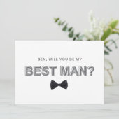 Kaart met vet gedrukt ontwerp voor het vragen van (Staand voorkant)