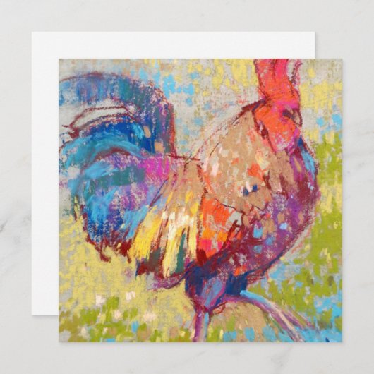 Kaart met vierkante platte notities (Voorkant / Achterkant)