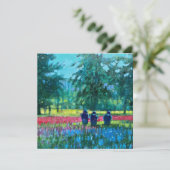 Kaart met vierkante platte notities (Staand voorkant)