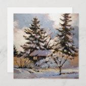 Kaart met vierkante platte notities (Voorkant / Achterkant)