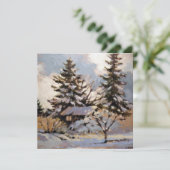 Kaart met vierkante platte notities (Staand voorkant)