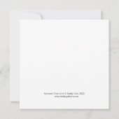 Kaart met vierkante platte notities (Achterkant)