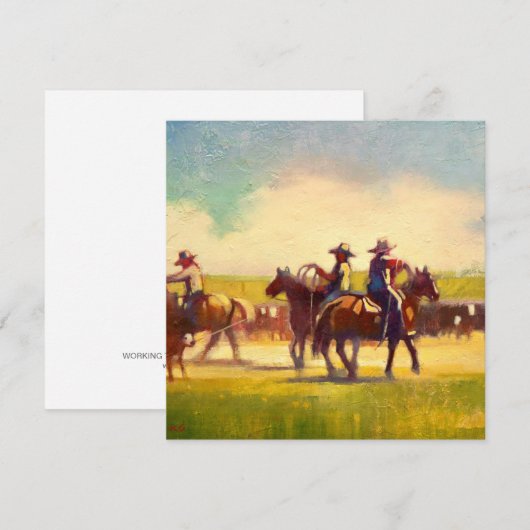 Kaart met vierkante platte notities (Voorkant / Achterkant)