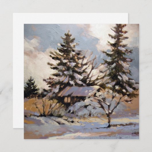 Kaart met vierkante platte notities (Voorkant / Achterkant)