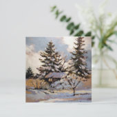 Kaart met vierkante platte notities (Staand voorkant)