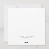 Kaart met vierkante platte notities (Achterkant)