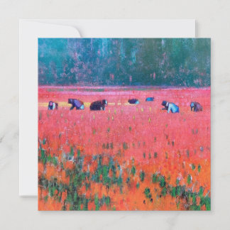 Kaart met vierkante platte notities