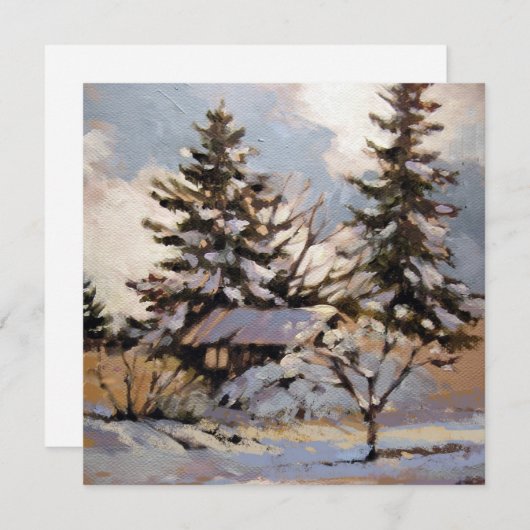 Kaart met vierkante platte notities (Voorkant / Achterkant)