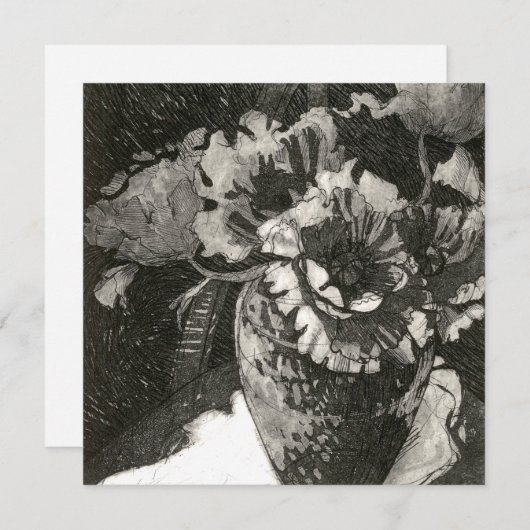 Kaart met vierkante platte notities (Voorkant / Achterkant)