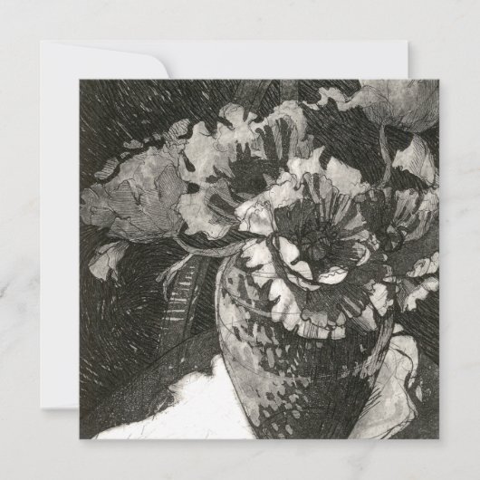 Kaart met vierkante platte notities (Voorkant)