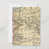 Kaart met vintage kaart bedankt (Achterkant)