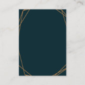 Kaart met vlakke geometrische huwelijkscadeaus (Achterkant)