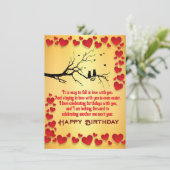 Kaart met vogels (Staand voorkant)