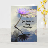 Kaart met water Lily, religie (Gele Bloem)