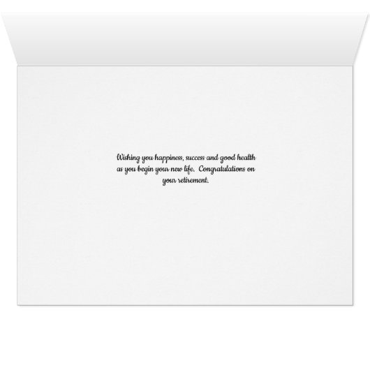 Kaart met White Water Lily (Binenzijde Horizontaal (Onderkant))